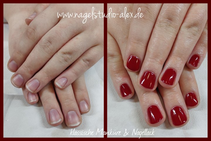 Maniküre und Nagellack